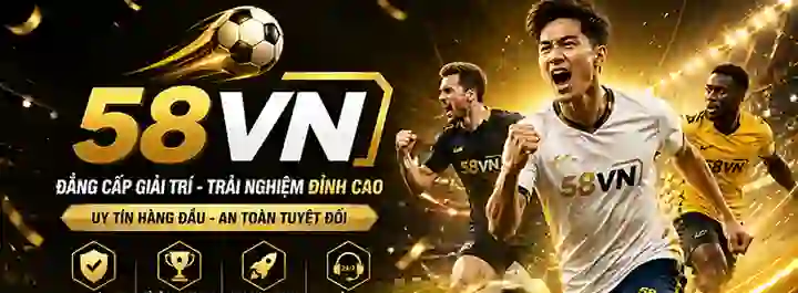 Banner 58VN với giao diện thể thao hiện đại